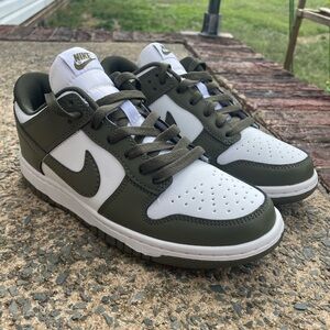 Mens Nike Dunk Low Medium Olive Sneakers